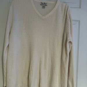Ivory Ribbed Sweater